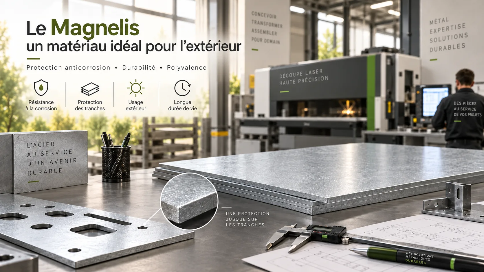 Le Magnelis, un matériau idéal pour l'extérieur