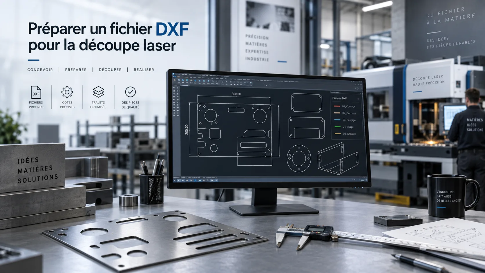 Préparer un fichier DXF pour la découpe laser